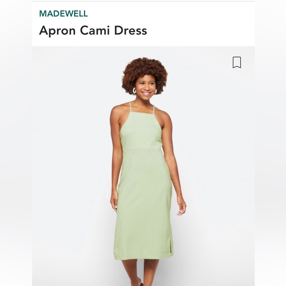 Madewell Mint Apron Cami Dress